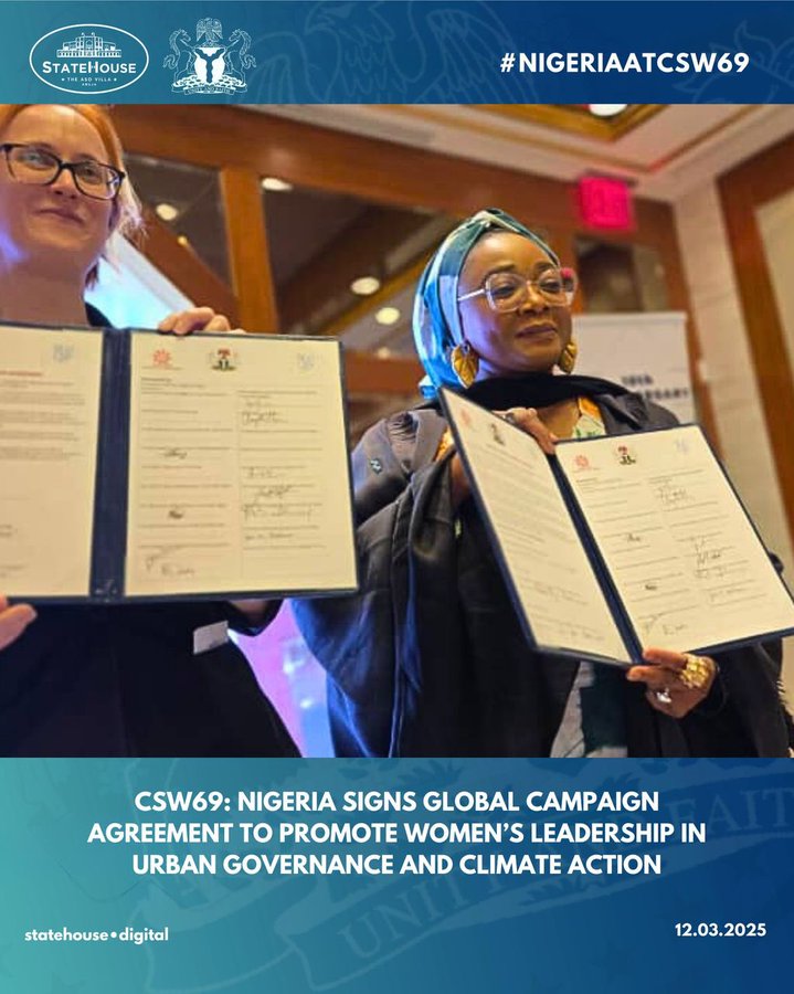 Nigeria Signs Global Campaign Agreement To Promote Women s Leadership 
